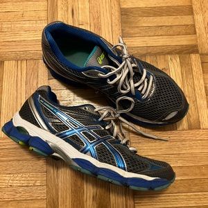 ASICS Metallic Blue Sneakers US W9, EU40